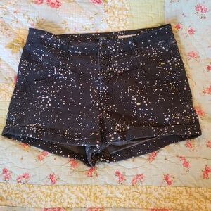 Blackheart black star print high rise shorts women's jrs size 15